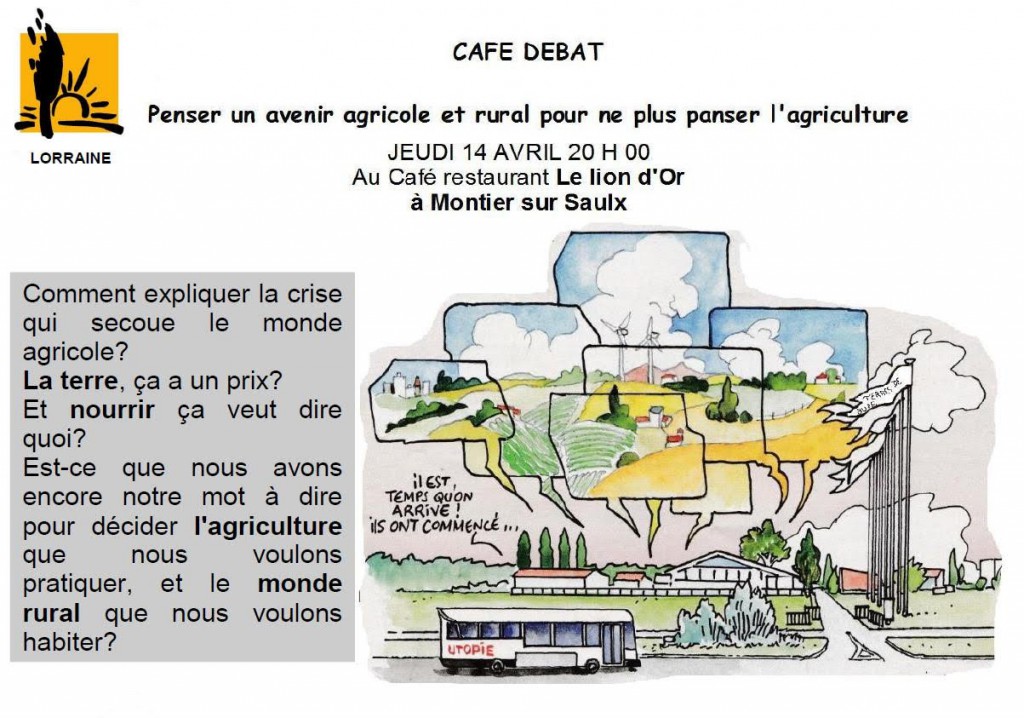 café débat paysan montiers